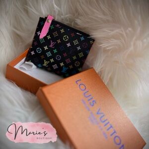 Louis Vuitton Black Multicolor Monogram Key Holder